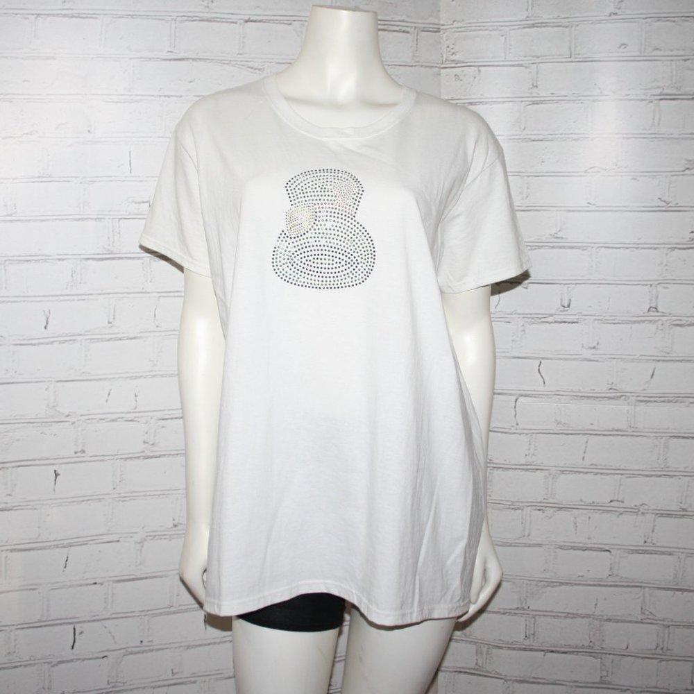 🍀✨👒 Gildan Tee · Rhinestone Leprechaun Hat · XL · NWOT